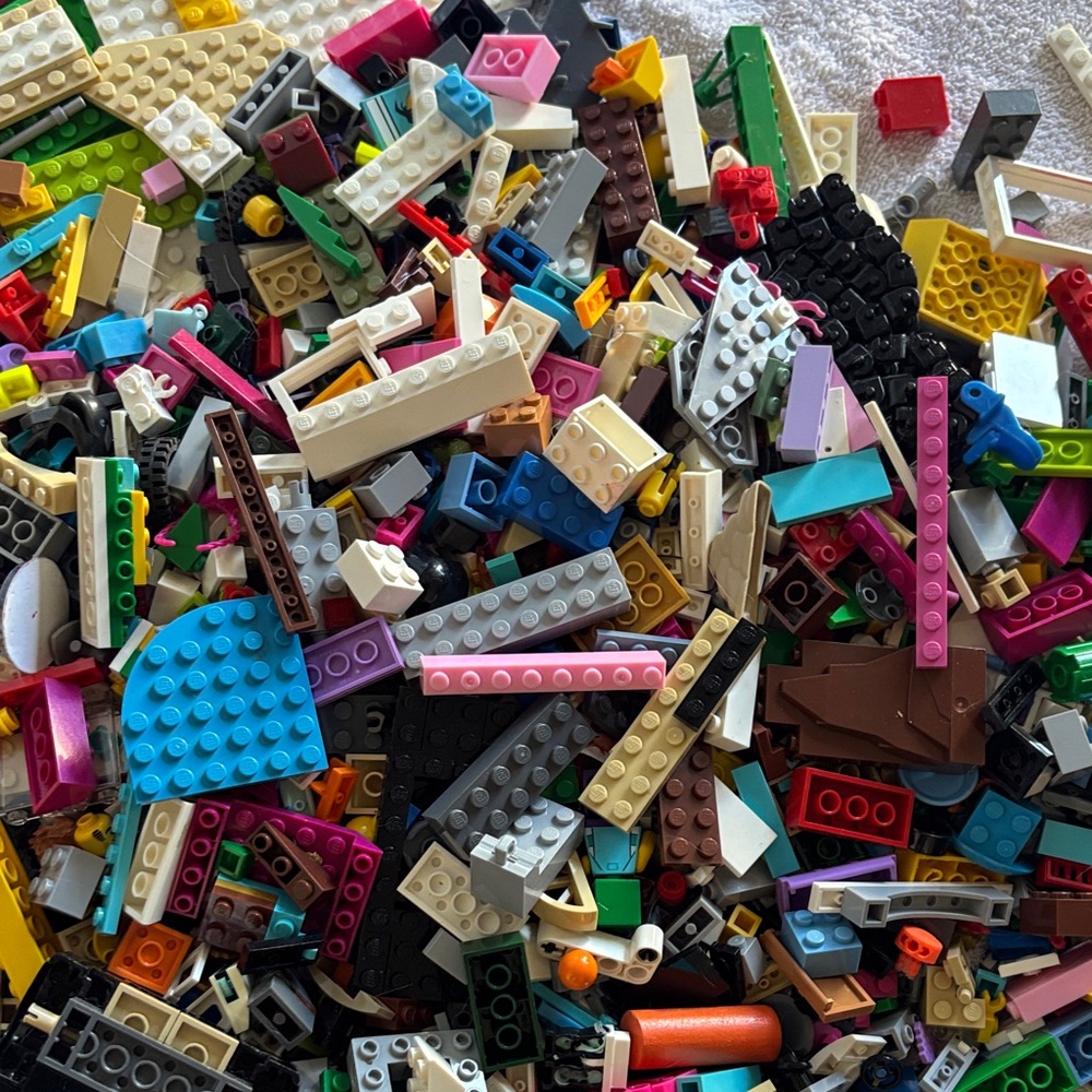 LEGO Toys | Colorful Building Blocks. 1 Gal Plus Full Bag. Plus 1 Unopened Toy